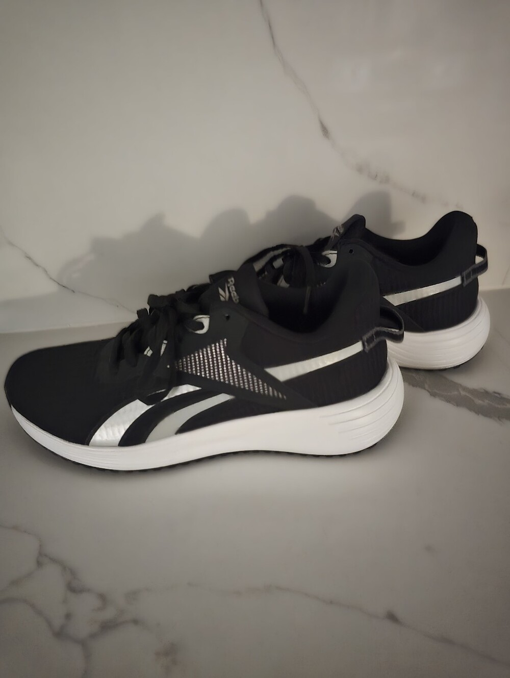 Reebok Black/White  Lite Plus 3 Athletic Sneakers